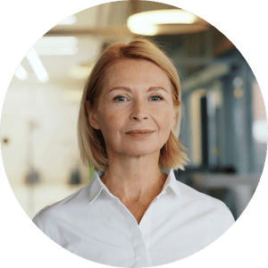 Zufriedene Kundin